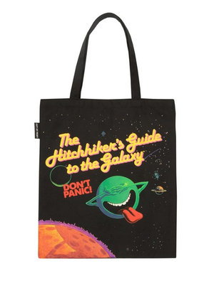 Cover art for Hitchhiker's Guide to the Galaxy Tote Bag