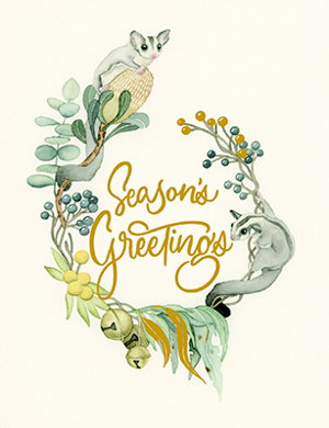 Cover art for Squirrel Design Studio Sweet Wreath Single Card