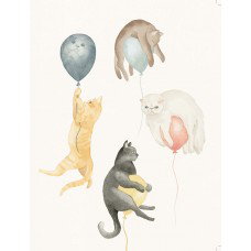 Cover art for Squirrel Design Studio Floating Cats Single Card