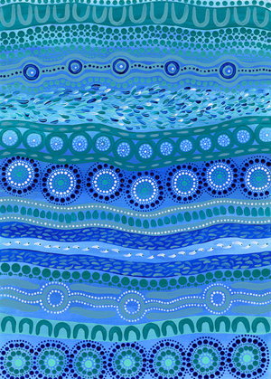 Cover art for Squirrel Design Studio Flat Wrap Indigenous- Flowing Water