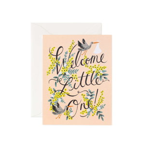 Cover art for Rifle Paper Co Welcome Little One Single Greeting Card