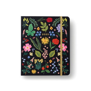 Cover art for Rifle Paper Co 2023 17 Month Diary Planner Black Botanical