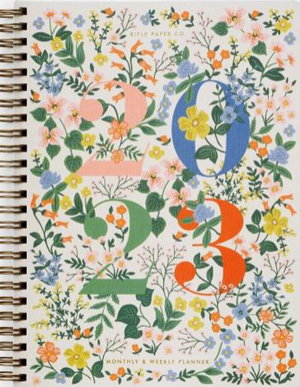 Cover art for Rifle Paper 12 Month Spiral Planner Mayfair Cream Botanical