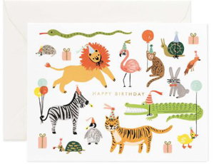Cover art for Rifle Paper Co Party Animals Single Card