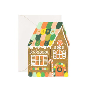 Cover art for Rifle Paper Co Greeting Card Gingerbread House