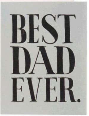 Cover art for Rifle Paper Co Best Dad Ever Fathers Day Card