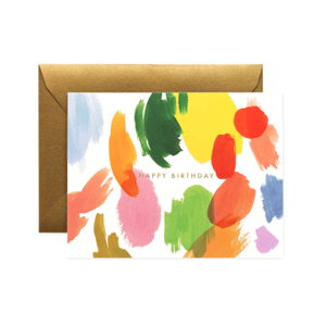 Cover art for Rifle Paper Co Palette Birthday Single Greeting Card