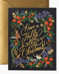Cover art for Rifle Paper Co Greeting Card Holly Jolly Christmas