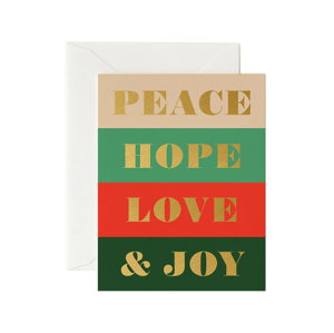 Cover art for Rifle Paper Co Greeting Card Peace & Joy