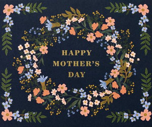 Cover art for Rifle Paper Co Mothers Day Wreath Single Card