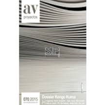 Cover art for AV Proyectos 70 Dossier Kengo Kuma