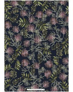 Cover art for One Penny Grevillea on Navy Wrapping Sheet