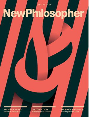 Cover art for New Philosopher Issue 41 Conflict Life As War