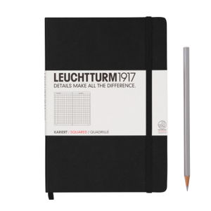 Cover art for Leuchtturm1917 Medium Squared Black Notebook