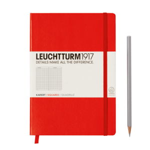 Cover art for Leuchtturm1917 Medium Squared Red Notebook