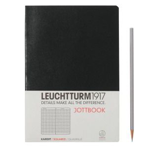 Cover art for Leuchtturm1917 Jottbook Medium Squared Black