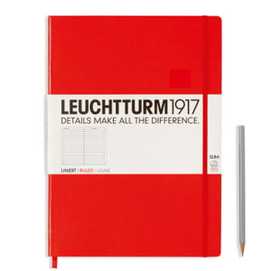 Cover art for Leuchtturm1917 Master Slim Lined Red Notebook