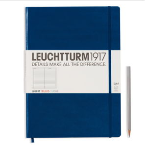 Cover art for Leuchtturm1917 Master Slim Lined Navy Notebook