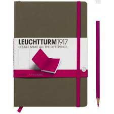Cover art for Leuchtturm1917 Medium Plain Contrast Taupe/Pink Notebook