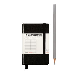 Cover art for Leuchtturm1917 Mini Lined Black Notebook