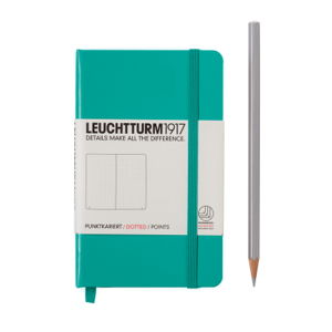 Cover art for Leuchtturm1917 Pocket Dotted Emerald Green Notebook