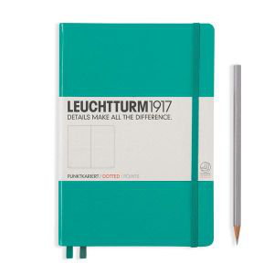 Cover art for Leuchtturm1917 Medium Dotted Emerald Green Notebook