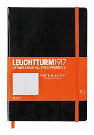 Cover art for Leuchtturm1917 Whitelines-Link Medium Lined Black Notebook