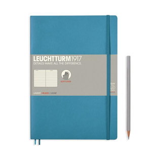 Cover art for Leuchtturm1917 B5 Ruled Nordic Blue Notebook