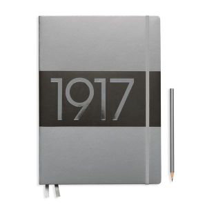 Cover art for Leuchtturm1917 Limited Edt. Metallics Master Slim Silver Blank Notebook