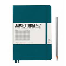 Cover art for Leuchtturm1917 Medium Squared Hardcover Notebook Pacific Green