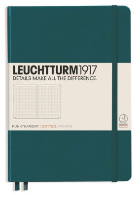 Cover art for Leuchtturm1917 Medium Dotted Hardcover Notebook Pacific Green