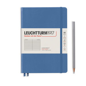 Cover art for Leuchtturm1917 Notebook Medium A5 Ruled Hardcover Denim Blue