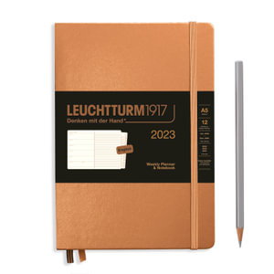 Cover art for Leuchtturm1917 Weekly Diary and Notebook Medium A5 2023 Copper