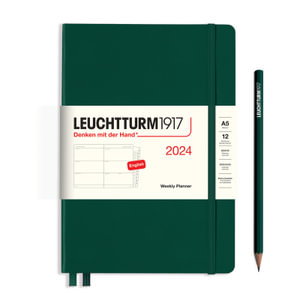 Cover art for Leuchtturm1917 Weekly Planner A5 2024 Forest Green