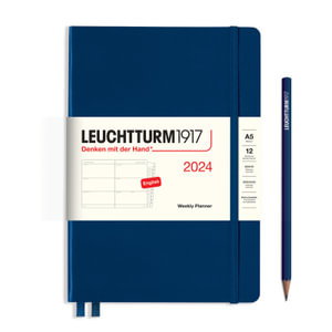 Cover art for Leuchtturm1917 Weekly Planner A5 2024 Navy