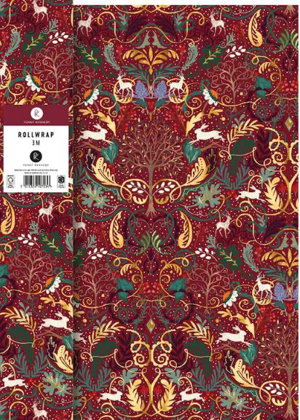 Cover art for Wild Hazel Christmas Roll Wrapping Paper Penny Kennedy 3mt x70cm