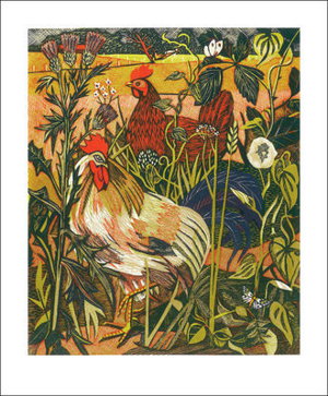 Cover art for Art Angels Chickens Single Greeting Card