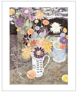 Cover art for Angie Lewin Dahlias in a No.19 Jug Card