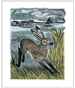 Cover art for Young Hare Angela Harding Single Greeting Card