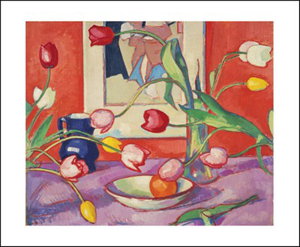 Cover art for Art Angels Samuel John Peploe Tulips Single Greeting Card