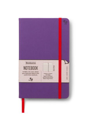 Cover art for Purple Bookaroo Notebook A5