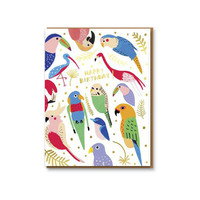 Cover art for Carolyn Suzuki Tropical Birds Single Greeting Card