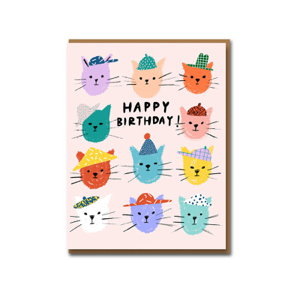 Cover art for Carolyn Suzuki Catpals Greeting Card