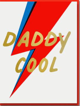 Cover art for Daddy Cool Love Letterpress Single Greeting Card