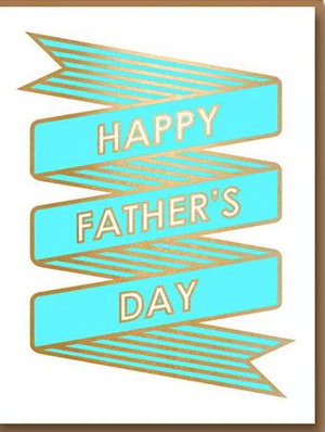 Cover art for Happy Father's Day Flag Love Letterpress Single Greeting Card