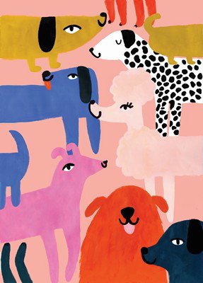 Cover art for Sooshichacha Colourful Dogs Single Wrapping Sheet
