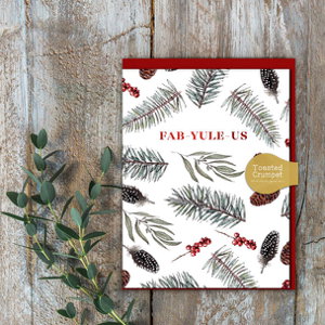 Cover art for Fab-Yule-Us Single Mini Christmas Card