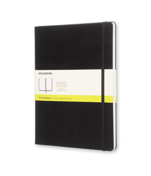 Cover art for Moleskine Classic Plain Notebook Extra Large Black Hard Cover
