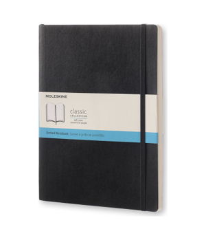 Cover art for Moleskine Classic Dotted Notebook Extra Large Black Soft Cover