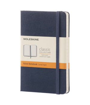 Cover art for Moleskine Classic Ruled Notebook Pocket Sapphire Blue Hard Cover